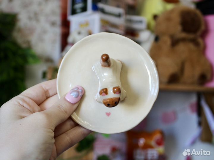 Керамическое блюдце для украшений