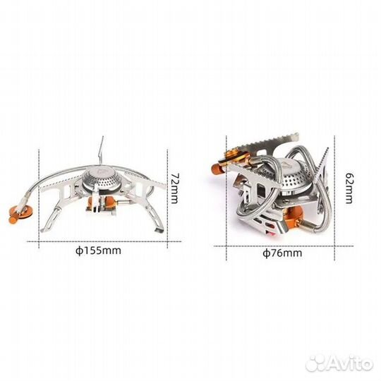 Туристическая газовая горелка Widesea WSS-206
