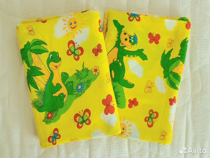 Детское постельное белье 1,5-спальное динозавры