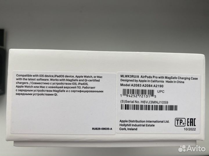 Беспроводные наушники apple airpods pro