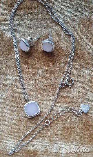Серьги + ожерелье для девочки из Санлайт