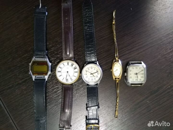 Часы времен cccр (комплект из 5 часов)