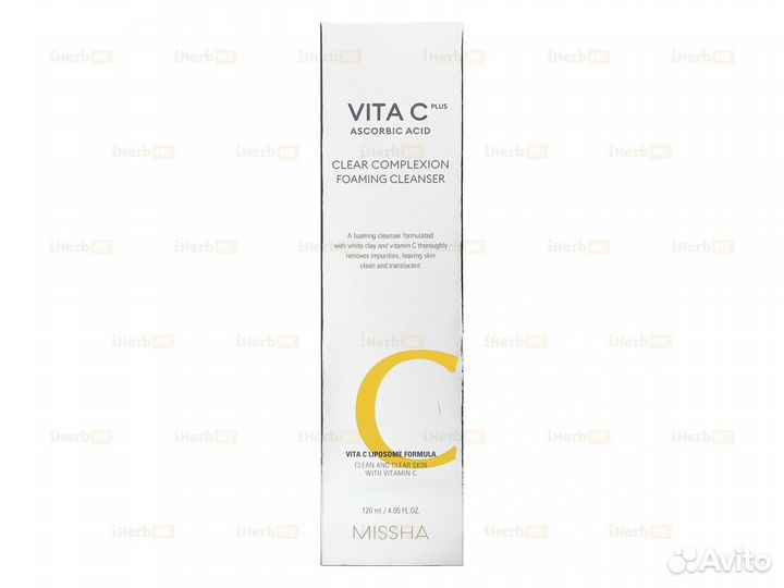 Vita C Plus Ascorbic Acid, Очищающая пенка для чис