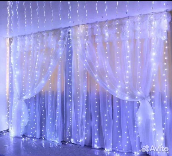 Гирлянда штора (занавес)