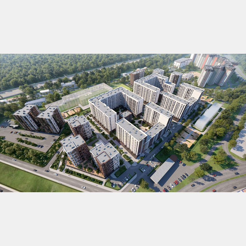 2-к. квартира, 68,8 м², 5/13 эт.