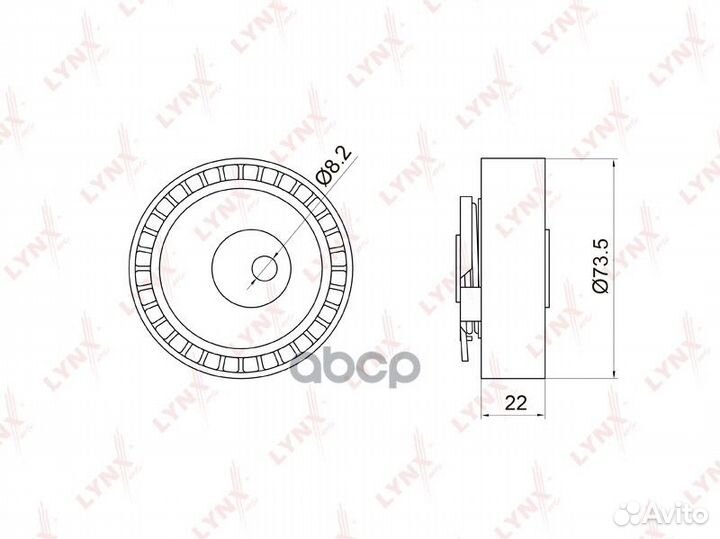 Ролик натяжной / грм LADA Largus 1.6 8V 12