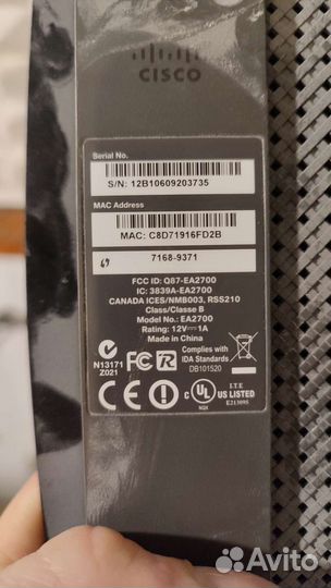 Wi Fi router роутер Cisco ea2700