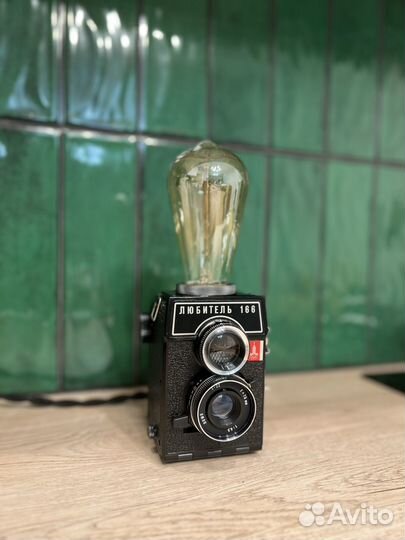 Светильник Loft (винтаж) из фотоаппарата