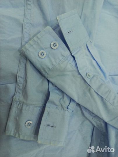 Рубашка школьная голубая 