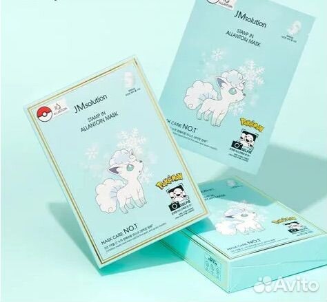 Тканевые маски JMsolution серия с покемонами