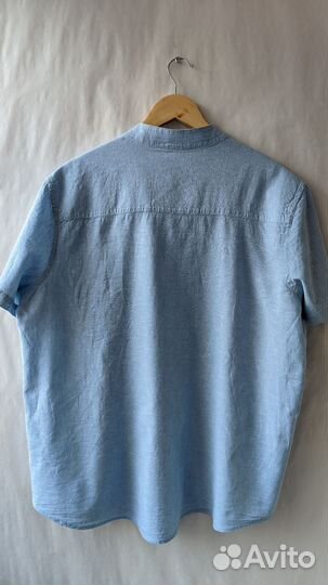 Льняная рубашка SU XXL кор рукав