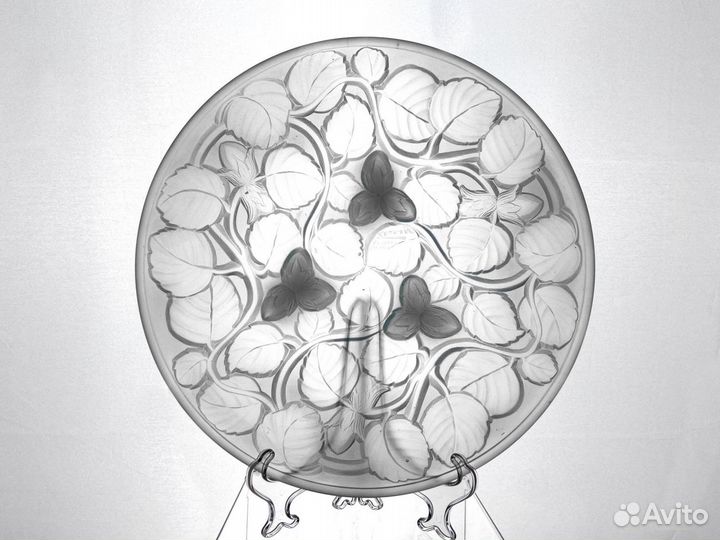 Старинная тарелка, Франция, стекло, 1930 гг