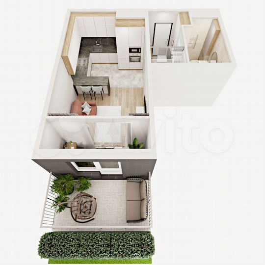 Квартира-студия, 32,4 м², 1/12 эт.