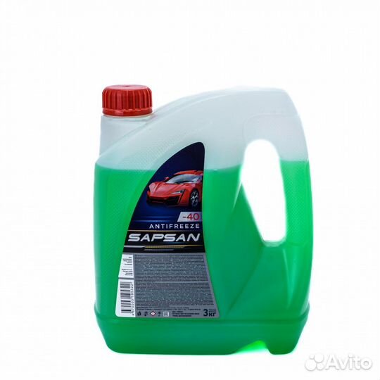 Антифриз Sapsan зелёный 3 кг