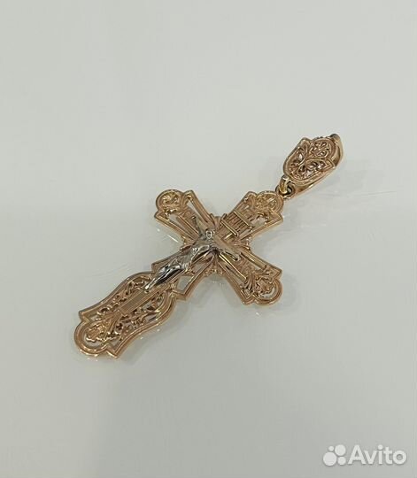 Золотой крест мужской, 585, 11 грамм