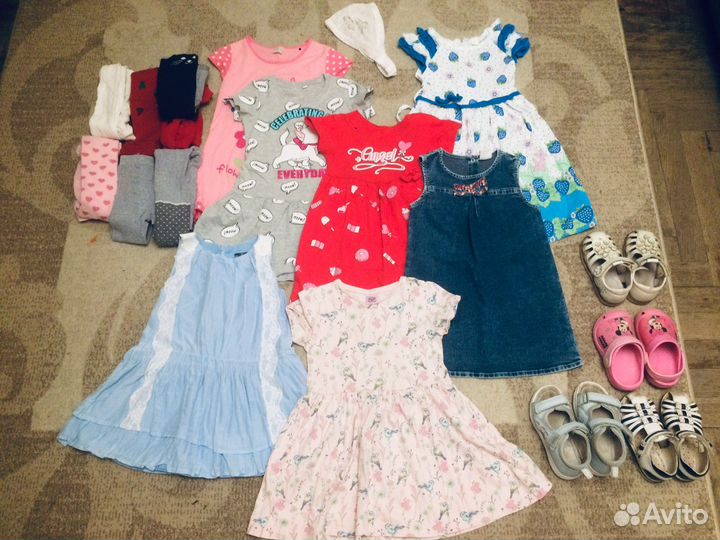Вещи пакетом и обувь на девочку 3 года