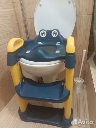 Сиденье для унитаза детское со ступенькой