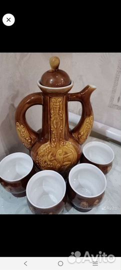 Глиняный кувшин для вина СССР