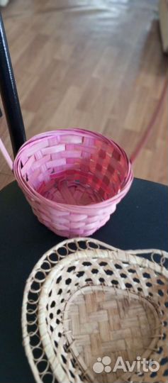 Корзинка, сердечко и ракушка