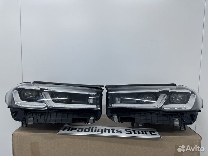 Фары BMW с блоками лед lci рестайлинг