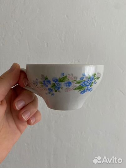 Чайная пара дулево незабудки