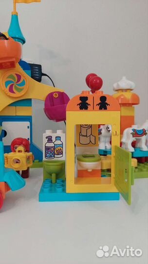 Lego duplo большой парк аттракционов