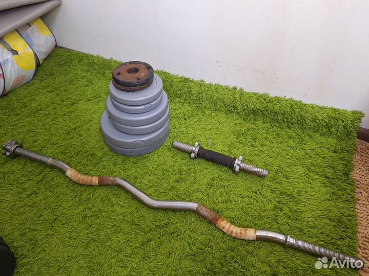 Штанга гриф блины