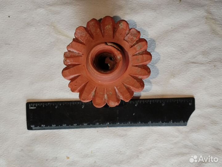 Глиняная часть от старинного подсвечника.19 век