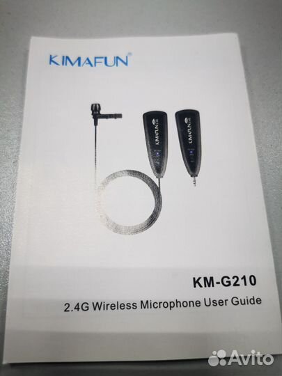 Беспроводной петличный микрофон Kimafun km-g210