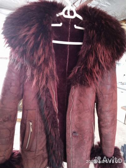 Дубленка женская б/у