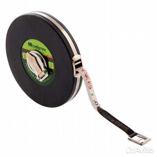 Рулетка геодезическая 30 м х 13 мм, закрытый корпу