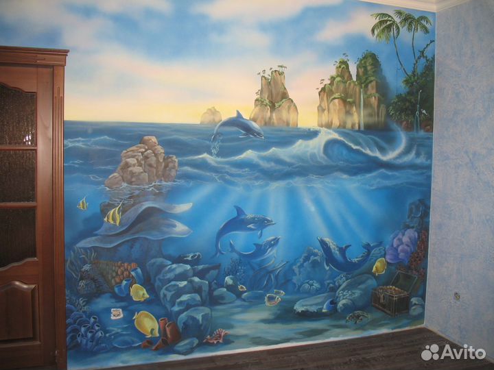 Роспись стен, аэрография на авто, гаражах, заборах