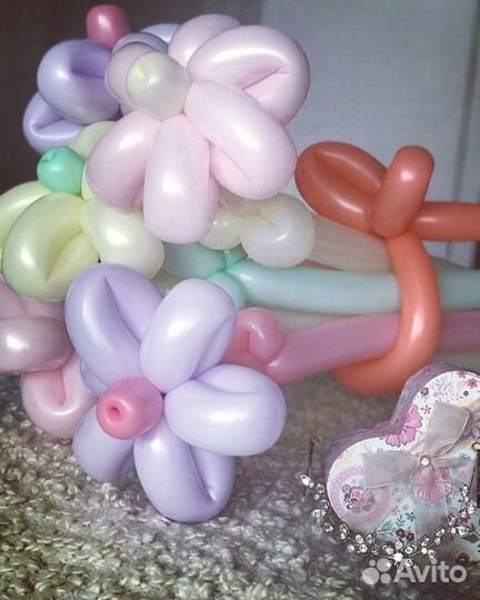 Цветы из шаров для самых любимых