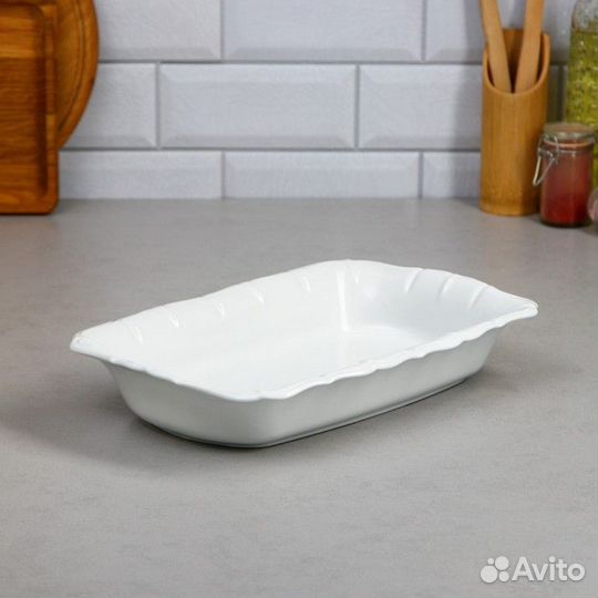 Форма для запекания, прямоугольная, 2 л, фарфор, И
