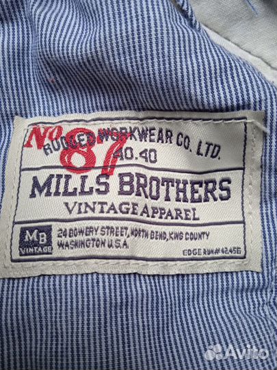 Вельветовые джинсы Mills Brothers (56)