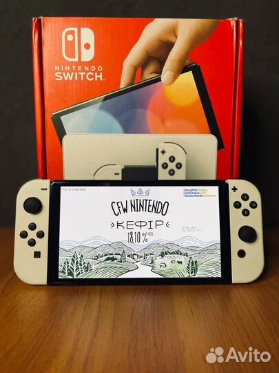 Nintendo Switch oled Прошит, SD 128GB Samsung Evo