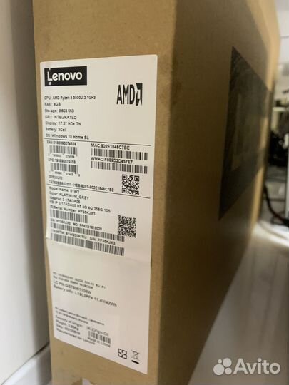 Lenovo Ryzen 5 3500U 2.10GHz/Ram8/256SSD кгн06