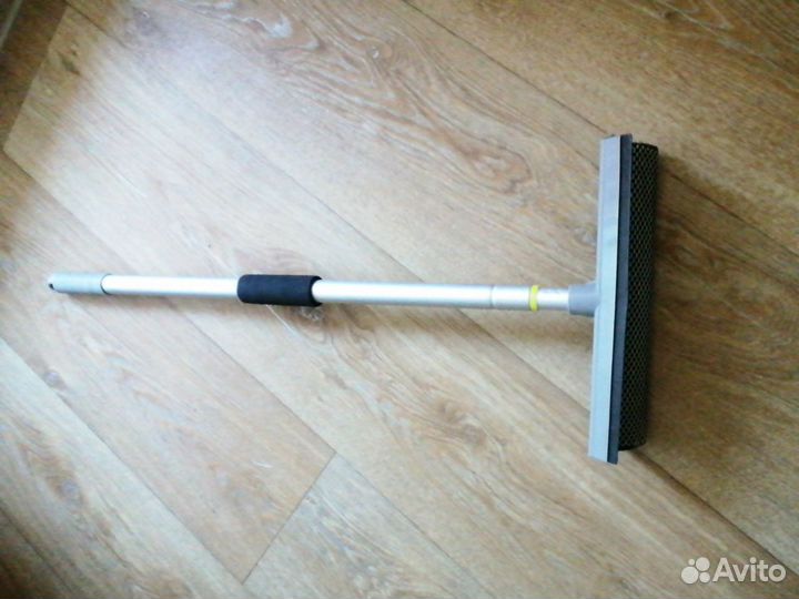 Швабра для мытья окон губка+сгон, телеск.ручка