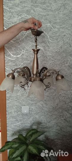 Люстра потолочная подвесная бу