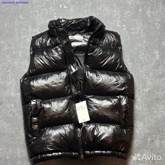 Жилетка Zara x Moncler черная