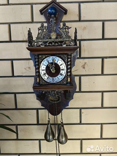 Старые Часы настенные с боем оригинал Zaanze Clock