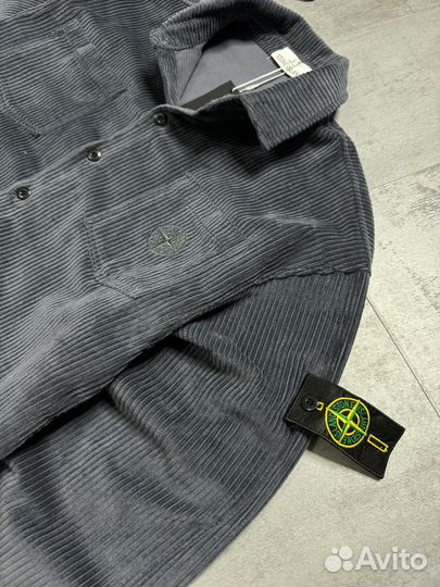 Вельветовая рубашка stone island