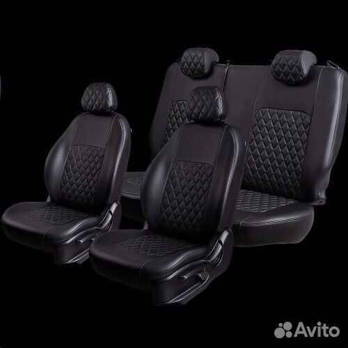 Чехлы на сиденье Renault Logan-2 03.2014-12.2018г