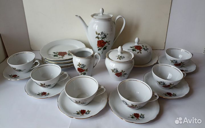 Кофейный сервиз kahla GDR /6 персон (60-х гг.)