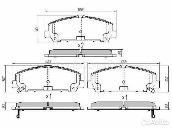 Колодки тормозные