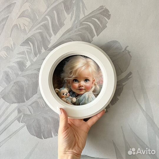 Картина Девочка с мишкой