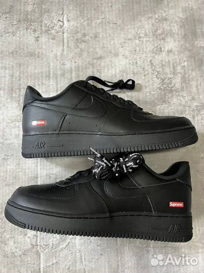 Nike air force 1 low x supreme black оригинал