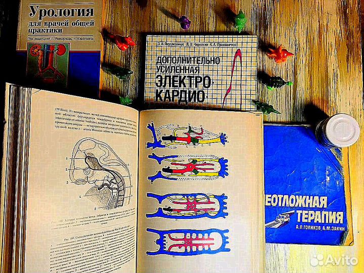 Справочники по массажу, медицинские книги, терапия