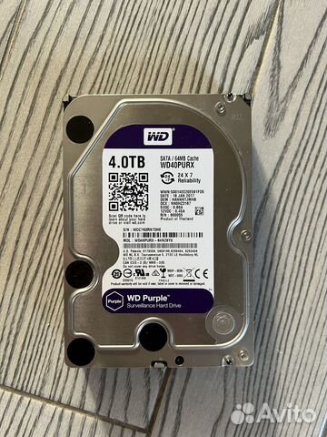 Жесткий диск WD Purple 4 Tb WD40purx