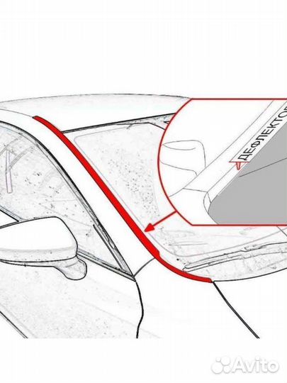 Водосток лобового стекла Chevrolet Malibu